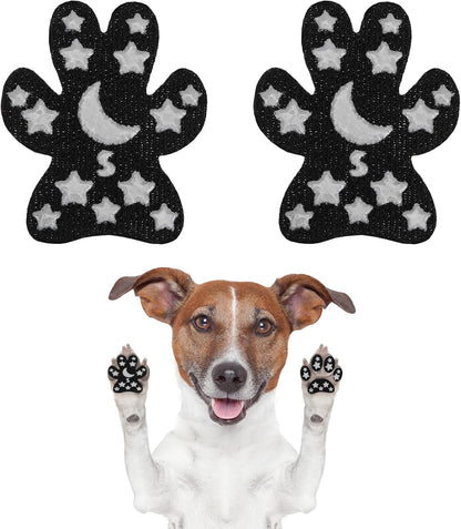 BEAUTYZOO Dog Paw Protector Anti-Slip, Paw Pads for Dogs Traction On Hardwood Floors, Paw Stickers Toe Grips for Hot/Cold Pavement for Senior Dogs, Shoes Boots Socks Replacement, 6 Sets (24 pcs) XXL