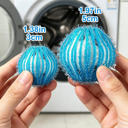 20Pcs Pet Hair Remover for Laundry - 1.4 inch Mini Ball Lint Traps for Washing/Dryer Machine,Effective Cat Dog Laundry Pet Hair Catcher for Clothes,Sheets,Towels,Not Damage Fabric