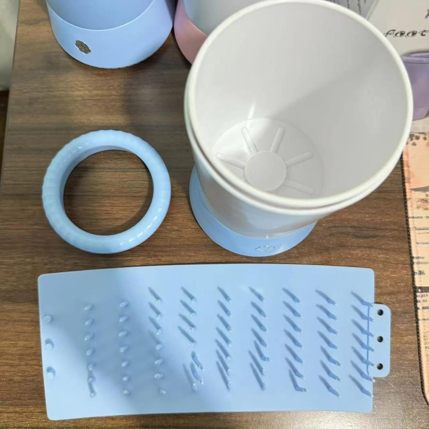 Electric Dog Paw Washer - Portable Pet Foot Cleaner Cup, Easy-to-Use Dog Paw Cleaning Machine | Comfortable Foot Washing Cup, Dog Foot Washing Cup for Dogs & Cats, Pet Paw Washer for Hygiene