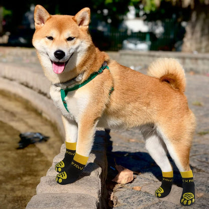 EXPAWLORER 6Pcs Anti-Slip Dog Socks to Prevent Licking Paws,Dog Shoes for Hot Pavement,Dog Booties Traction Control on Hardwood Floor,Boots & Paw Protectors, for Puppy Small Medium Large Senior Dogs