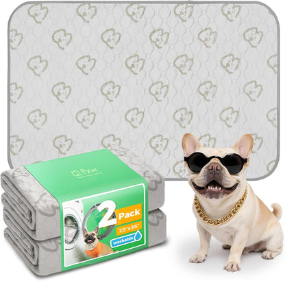 FXW Washable Pee Pads for Dogs, Puppy Pads with Super Absorbent, Specifically Designed for FXW Rollick/Homeplus 24inch 6 Panels Dog Playpen, 39" x 63" Rectangle, Khaki, 1 Pack