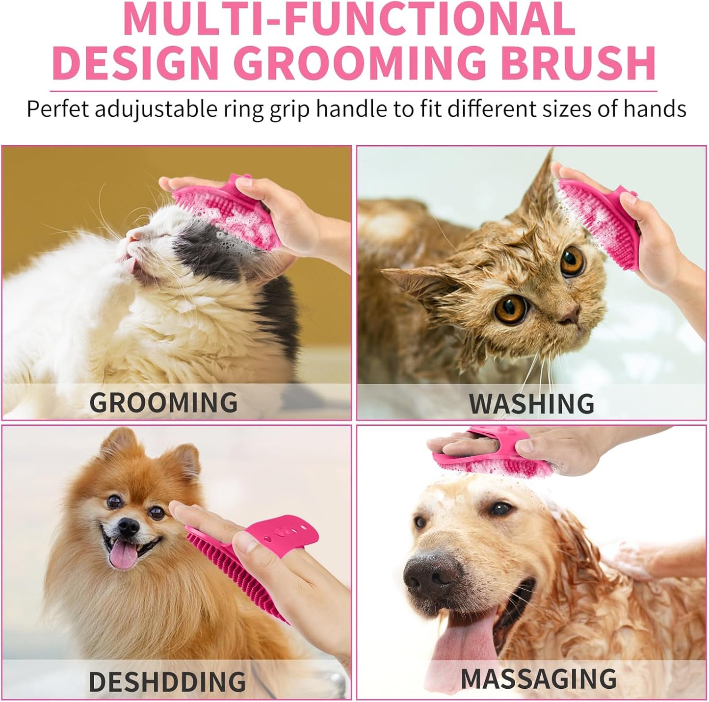 Professional 7 in 1 Dog Paw Cleaner for Dogs & Cats - Includes 1 Portable Paw Washer, 1 Bath Brush, 2 Dog Toothbrushes and 3 Absorbent Towels Note: Fits Paws up to 2 Inches Wide (Small, Blue)