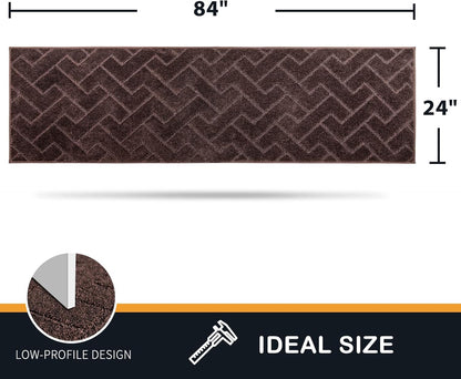 PURRUGS Dirt Trapping Door Mat 20" x 31.5", Non-Slip Machine Washable Entry Rug, Dog Doormat, Indoor Front Door Mat, Super Absorbent Entryway Rug for Muddy Shoes & Paws, Taupe