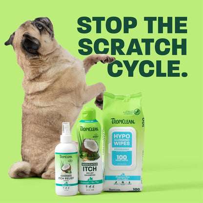 TropiClean Deshedding Dog Shampoo, Fast-Acting Shedding Control & Coat Softener, Puppy Safe, Made in USA, Lime & Coconut Scent, Cat Friendly, 20oz.