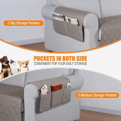 VANSOFY Couch Cover, Waterproof Sofa Covers Washable Slipcover Furniture Protector Couch Seat Covers Non-Slip Couch Cover for Dogs, Pets(Sofa, Dark Gray)
