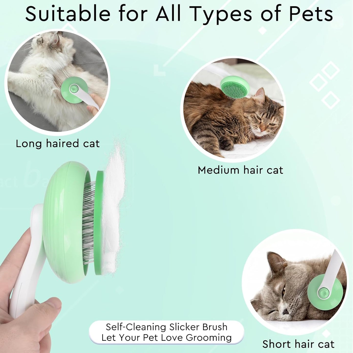 Cat Grooming Glove Brush,Pet Hair Remover Tool,Reusable Dog Hair Fur Remover for Carpet,Furniture,Couch,Clothes,Eco-Friendly and High efficiency