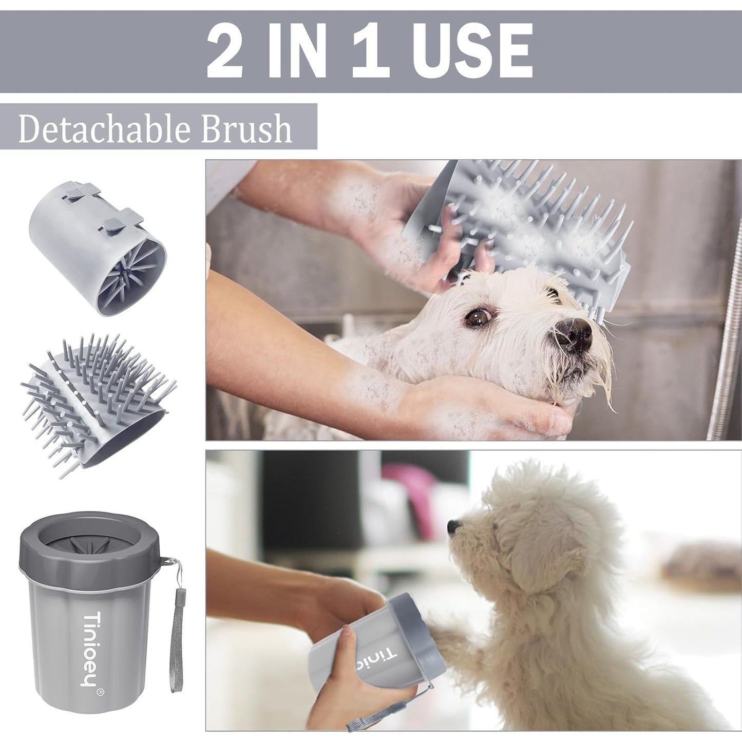 Dog Paw Cleaner for Small Dogs, Dog Paw Washer, Muddy Paw Cleaner, Pet Foot Cleaner, Dog Paw Protector Kit