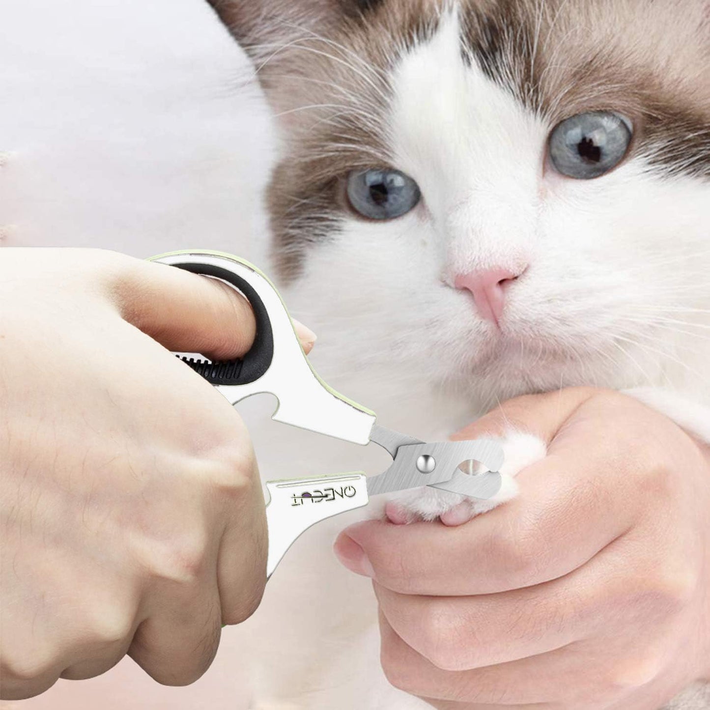 Pet Nail Clippers, Update Version Cat & Kitten Claw Nail Clippers for Trimming, Professional Pet Nail Clippers Best for a Cat, Puppy,Rabbit, Kitten & Small Dog,Sharp & Safe (Pink)