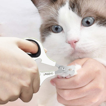 Pet Nail Clippers, Update Version Cat & Kitten Claw Nail Clippers for Trimming, Professional Pet Nail Clippers Best for a Cat, Puppy,Rabbit, Kitten & Small Dog,Sharp & Safe (Pink)