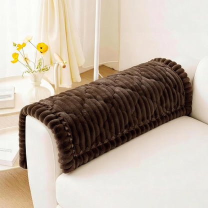 PuTian 100% Waterproof Fuzzy Couch Cover for Dogs Washable Non-Slip Furniture Cover Pet Friendly Dog Mat for Couches and Sofas White 27.6''x59'' 70cmx150cm