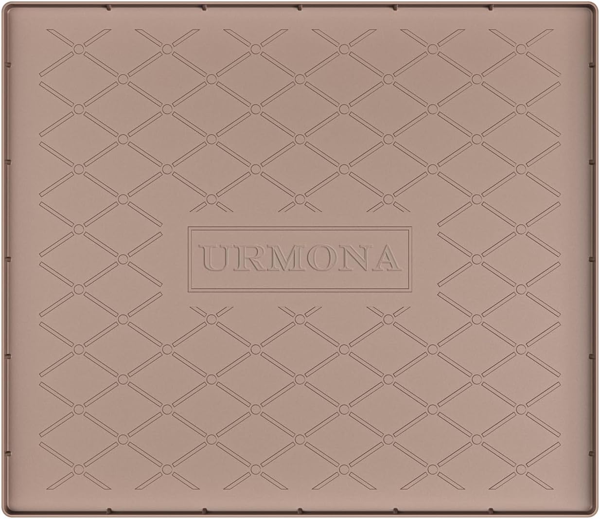 URMONA Under Sink Mat for Kitchen Waterproof, 34" x 22" Silicone Under Sink Mat for Shelf Liner Organizer, Cabinet Sink Protector Under Sink Liner for Bottom Kitchen, Bathroom(Light Grey)