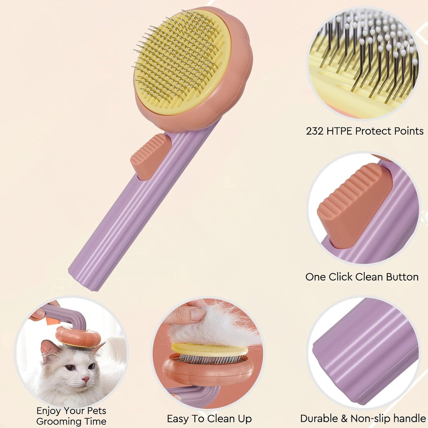 Cat Grooming Glove Brush,Pet Hair Remover Tool,Reusable Dog Hair Fur Remover for Carpet,Furniture,Couch,Clothes,Eco-Friendly and High efficiency