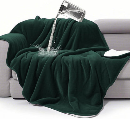 gogobunny Waterproof Blanket for Bed Couch Sofa, Liquid Pee and Fur Proof Pet Blanket for Dog Puppy Cat, Reversible Sherpa Fleece Throw Blanket Furniture Cover Protector (Grey, 50x60 inches)