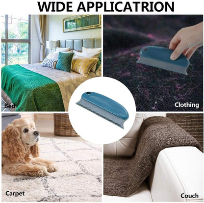 N-S Pet Hair Remover Brush Pet Grooming Comb Dog Cat Hair Remover Lint Remover Brush Pet Hair Detailer Grooming Rake Pet Grooming Brush for Carpet/Couch/Furniture/Blankets/Clothing/Car/Bed (Navyblue)