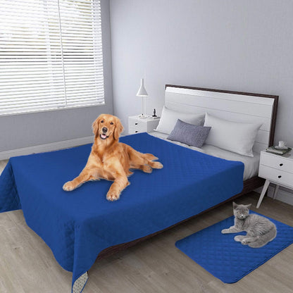 Easy-Going 100% Waterproof Dog Bed Cover, Non-Slip Pet Blanket for Furniture, Washable Couch Cover, Repleasement Sofa Cover (68x82 in,Gray)