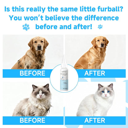 Pet Steam Brush for Dog & Cat - 3-in-1 Steam Grooming Brush for Shedding & Hair Removal - Self Cleaning Spray Comb with Mist for Long Haired Pets - Includes 1*Waterless Shampoo, Blue.