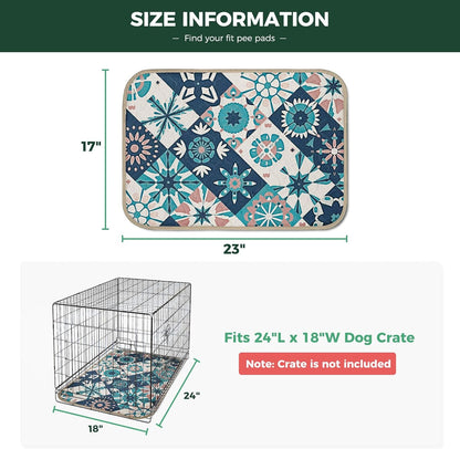 FXW Washable Pee Pads for Dogs, Puppy Pads with Super Absorbent, Specifically Designed for FXW Rollick/Homeplus 24inch 6 Panels Dog Playpen, 39" x 63" Rectangle, Khaki, 1 Pack