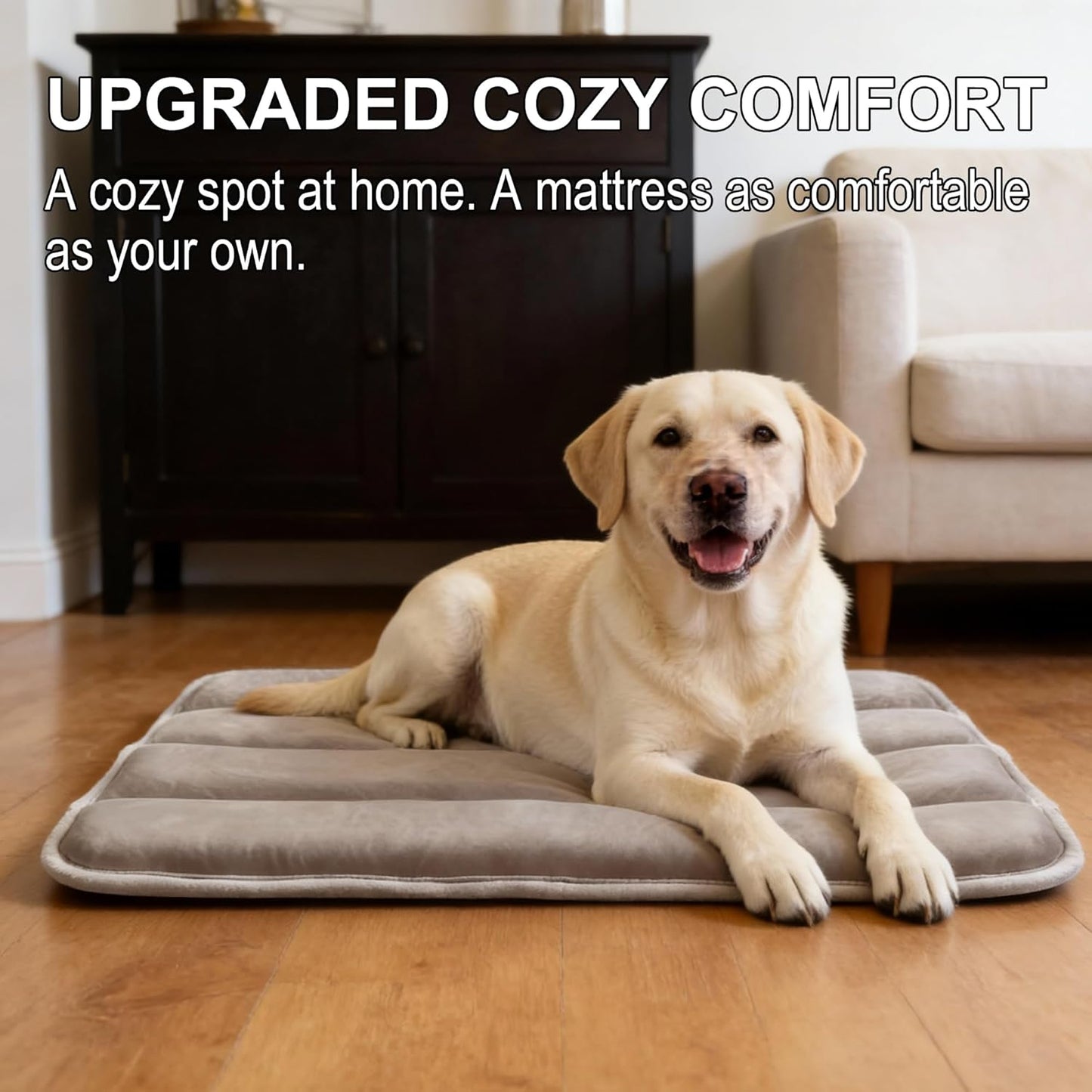 Dog Bed Mat – Soft & Comfortable Dog Kennel Pad for Crate – Durable Crate Bed & Mat for Dogs & Cats – Ideal for Crate, Kennel, and Home Use