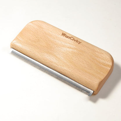 Undercoat Rake Pet Brush with Square Handle, Premium Dematting Comb & Cat Dog Shedding Tool, Efficient Grooming Brush for Detangling Mats & Loose Fur, Ideal for Large Medium Small Dogs and Cats