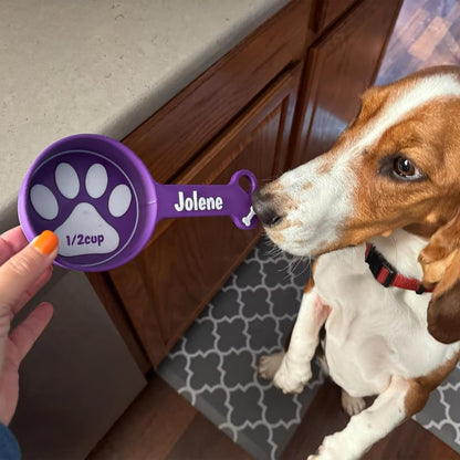 ubjva Personalized Dog Food Scoop Custom Dog Food Measuring Cup with Name Pet Accessories Gifts for Pet Lover