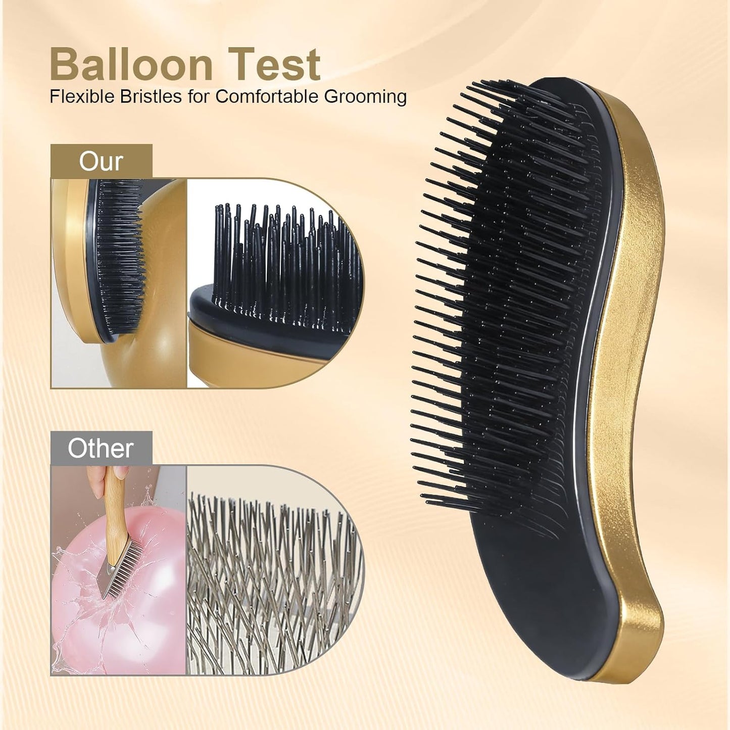 Small Dog Brush- Grooming Tool for Teddy, Yorkies, Maltese, Shih Tzu, Chihuahua - Puppy Hair Brush (Blue)