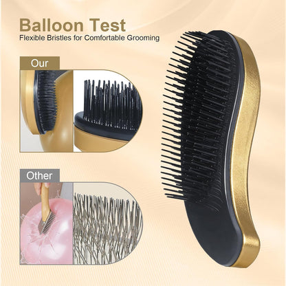 Small Dog Brush- Grooming Tool for Teddy, Yorkies, Maltese, Shih Tzu, Chihuahua - Puppy Hair Brush (Blue)