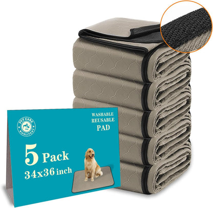 Bunlitent Washable Pee Pads for Dogs 72x72, 2 Pack, Extra Large Reusable Puppy Pads, Dog Training Pads with Quick Dry, Large Anti-Slip Dog Pee Pads, Whelping Pads, Potty Pad