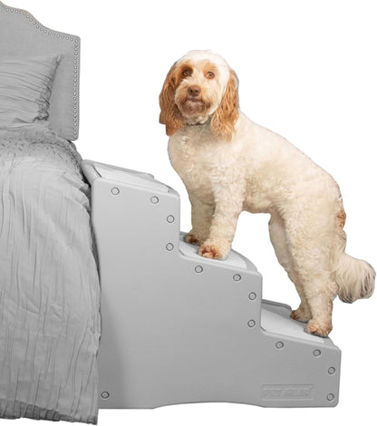 Pet Gear Easy Step III Pet Stairs, 3 Step for Cats/Dogs, Removable Washable Carpet Treads, for Pets Up to 150lbs, No Tools Required, Available in 9 Colors, Coffee Bean