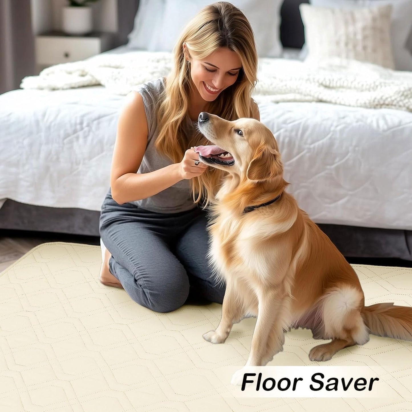 hyha Waterproof Dog Bed Blanket, Soft Pet Blankets, Waterproof Couch Cover for Dogs, Reversible Sofa Covers Washable for Furniture (30x70 Inch, Taupe/Beige)