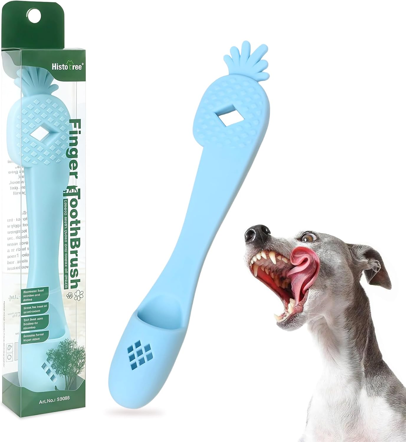 Yellow Pineapple-Shaped Dog Finger Toothbrush Soft TPR Anti-Slip Dog Finger Toothbrush Cover Cat Fingerbrush Tooth Cleaning Tool Pet Dental Care Toothbrush for Dogs and Cats 5.98in/15.2cm