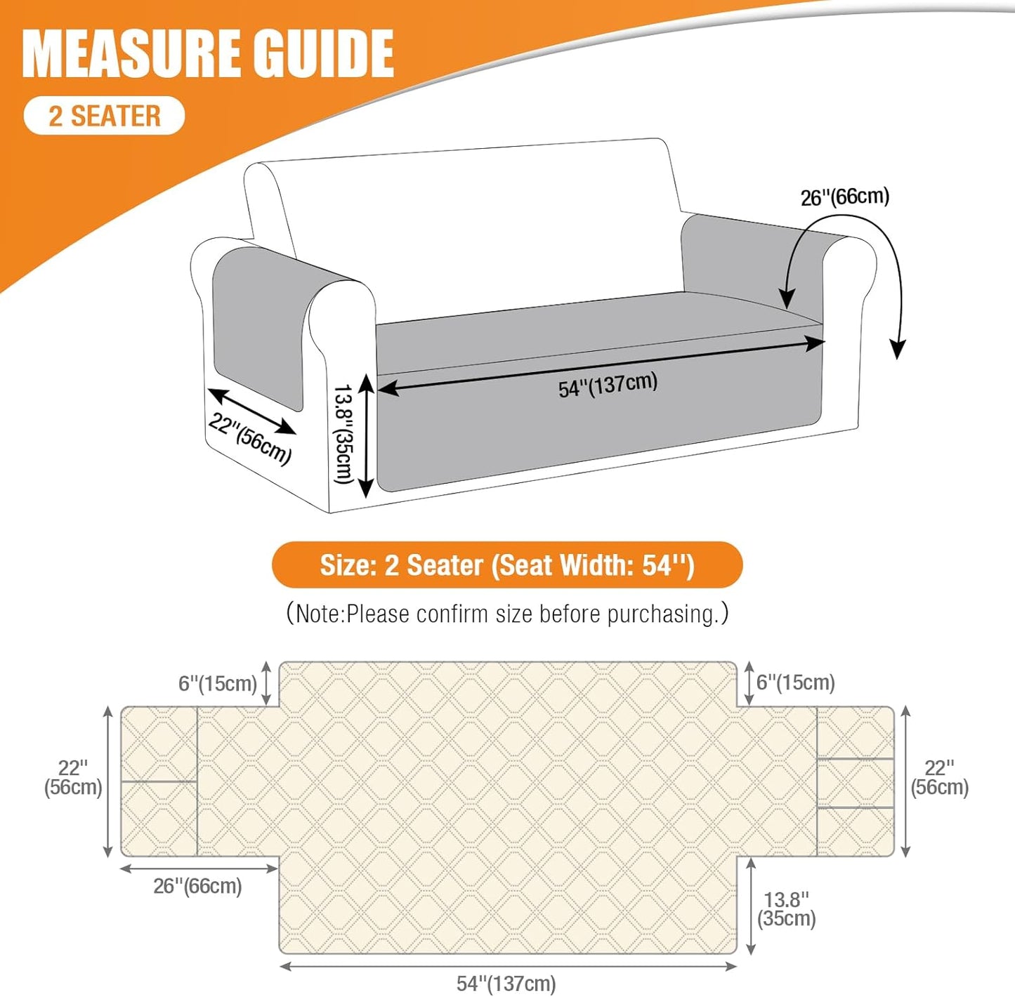 VANSOFY Couch Cover, Waterproof Sofa Covers Washable Slipcover Furniture Protector Couch Seat Covers Non-Slip Couch Cover for Dogs, Pets(Sofa, Dark Gray)