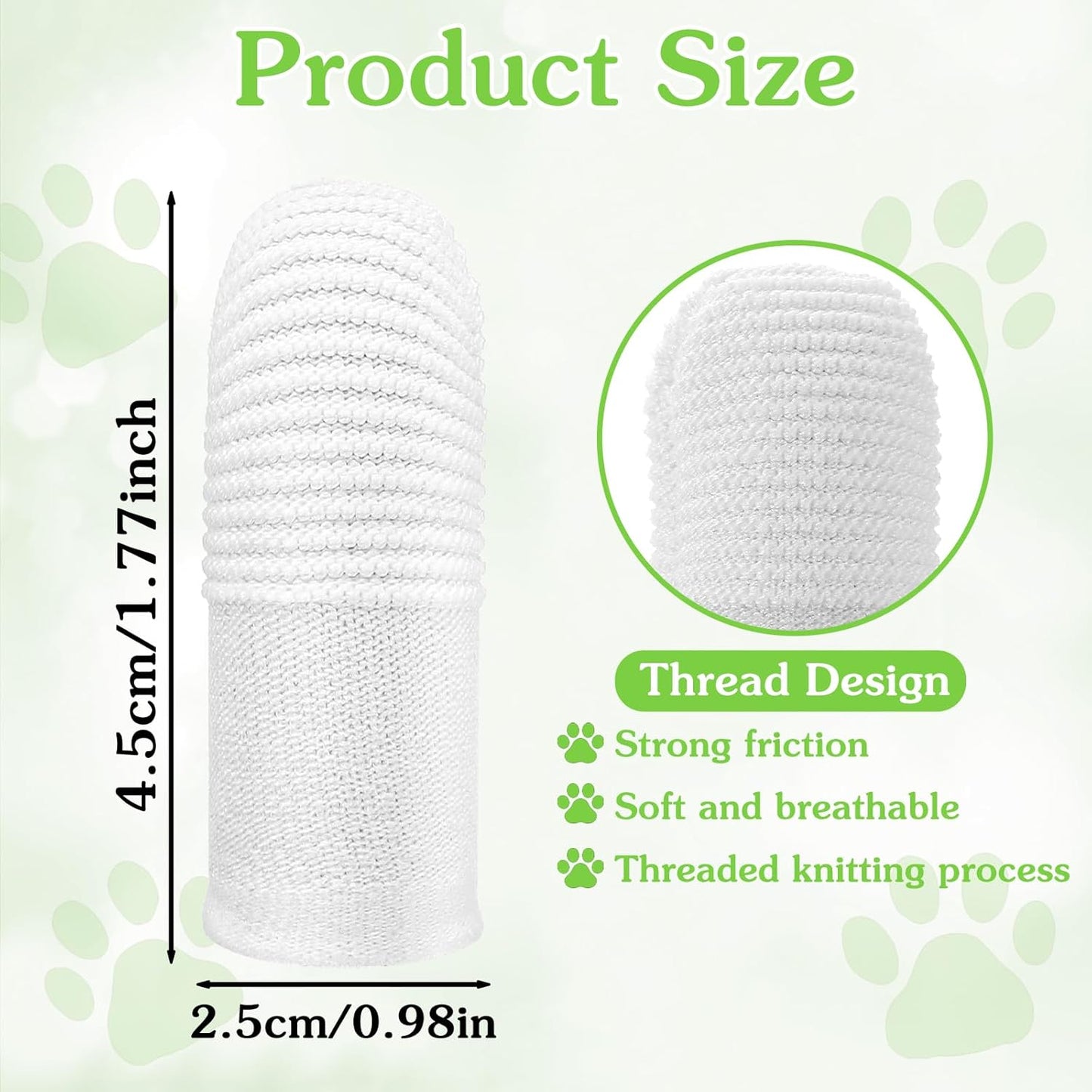 30Pcs Cat & Dog Toothbrush Finger, Soft Fabric Finger Toothbrush for Dogs Cats, Washable & Reusable Teeth Cleaning Wipes Toothbrushes Fingers Dental Wipes Care Remove Stain
