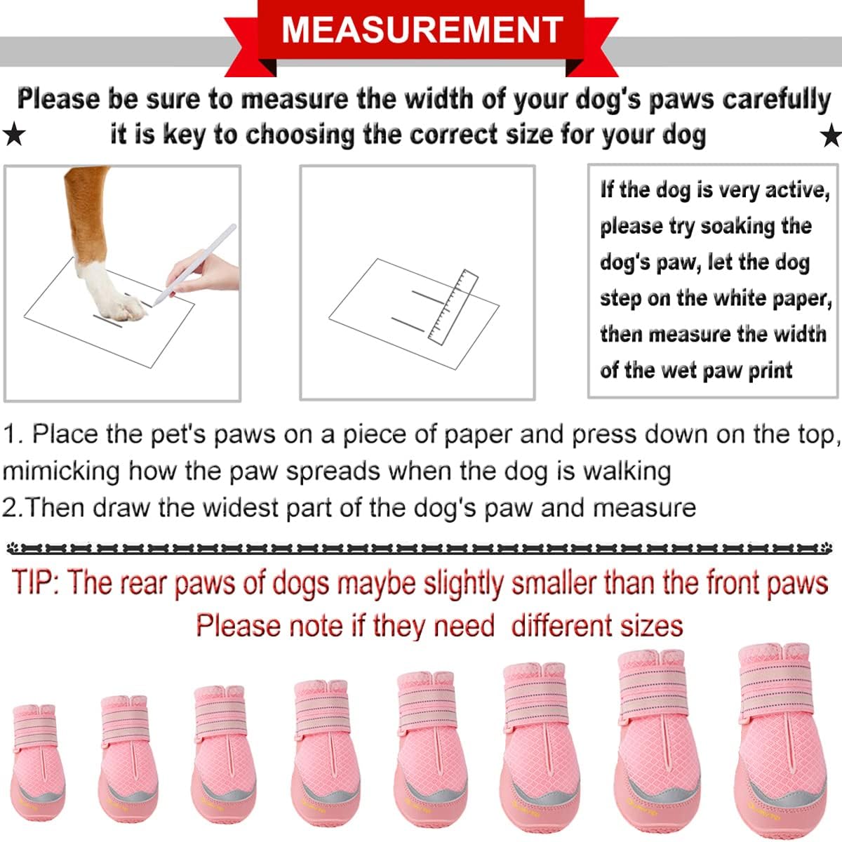 QUMY 4PCS Dog Boots for Large Dogs, Medium Dog Shoes & Paw Protectors for Hot Pavement, Summer Heat Protection, Mesh Breathable Nonslip Dog Booties for Hardfloors, Walking Running Hiking Black Size 6