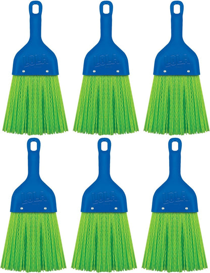 LOLA Whisk Broom, Hand Brush, Durable Bristles, Whisks Away Dirt & Debris, Compact, Hang Hole for Easy Storage, Indoor/Outdoor, 1 Pack