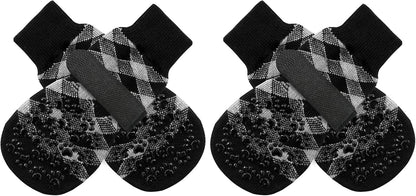 EXPAWLORER Anti Slip Dog Socks to Prevent Licking Paws, Dog Shoes for Hot Pavement, Dog Booties for Small Medium Large Senior Dogs, Traction Control Boots & Paw Protectors for Hardwood Floors