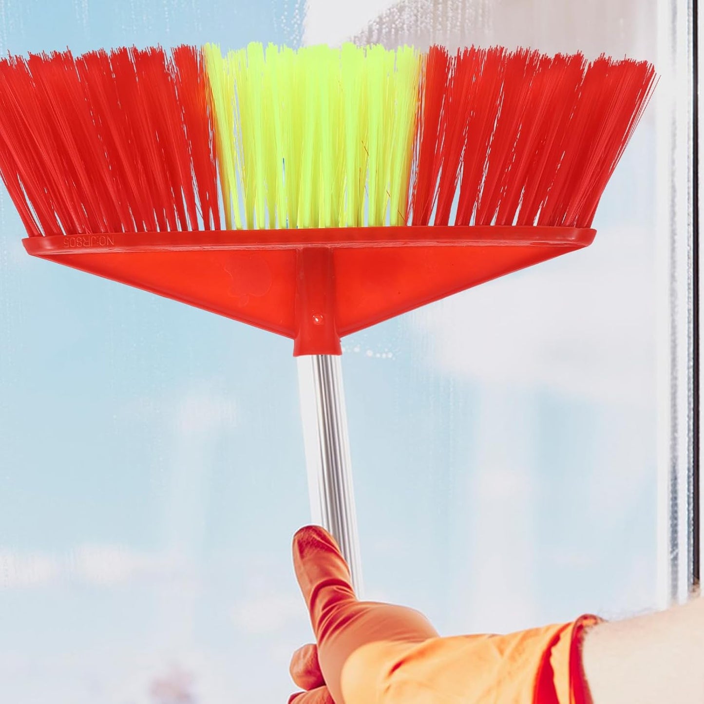 Luxshiny Pet Hair Removal Broom with Soft Bristles Durable Plastic Sweeper for Cleaning of Carpets Upholstery and Outdoor Surfaces Compact Storage Design for Home and Office Use