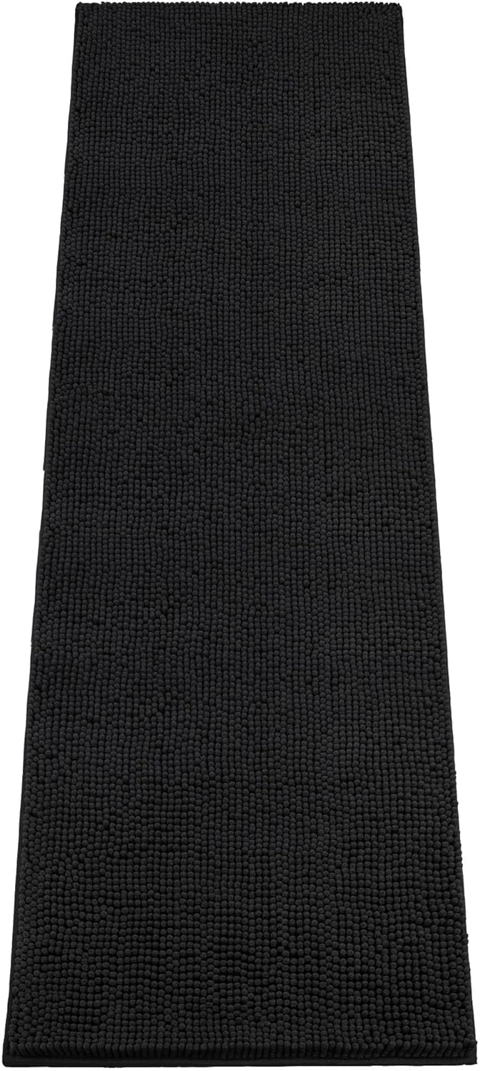 Absorbent Dog Door Mat for Muddy Paws, 60" x 24" Chenille Indoor Mats for Entryway, Trap Dirt Front Door Mat Indoor Entrance Washable Non Slip Soft