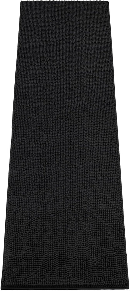 Absorbent Dog Door Mat for Muddy Paws, 60" x 24" Chenille Indoor Mats for Entryway, Trap Dirt Front Door Mat Indoor Entrance Washable Non Slip Soft