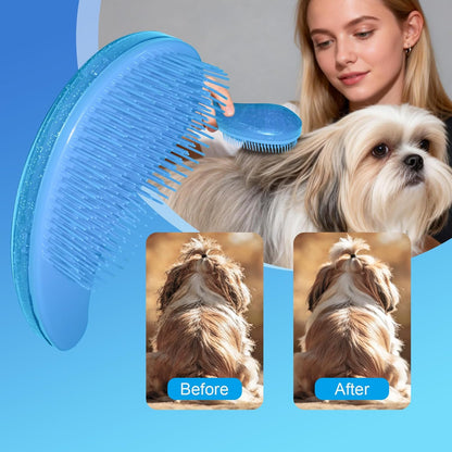 Small Dog Brush- Grooming Tool for Teddy, Yorkies, Maltese, Shih Tzu, Chihuahua - Puppy Hair Brush (Blue)
