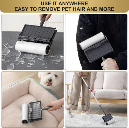 Fedicelly Lint Rollers Pet Hair Extra Sticky Furniture,Cat Dog Hair Remover Laundry Clothes Carpet, 6.3 inches Wider with 320 Sheets Large Lint Remover Brush for Couch
