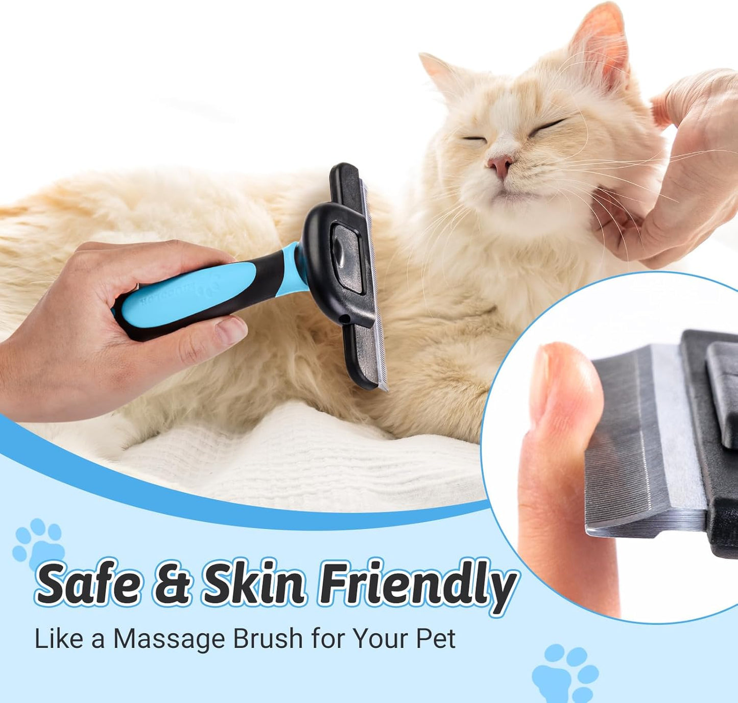 MIU COLOR Pet Grooming Brush, Deshedding Tool for Dogs & Cats, Effectively Reduces Shedding by up to 95% for Short Medium and Long Pet Hair