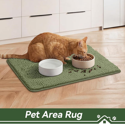 Bcoimo Super Absorbent Dog Door Mat, 30"*20" Anti Slip Mat for Muddy Paws, Pet Rugs for Dirty Paws Washable that Absorbs Moisture and Dirt, for Dog Cage and Pet Resting Carpet