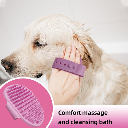 Dog Brush for Shedding,6 PCS in One Pet Slicker Hair Brush Kit Organizer Bag - Dog Cat Grooming Deshedding Undercoat Rake Brush Comb for All Small Large Dogs Cats Grey