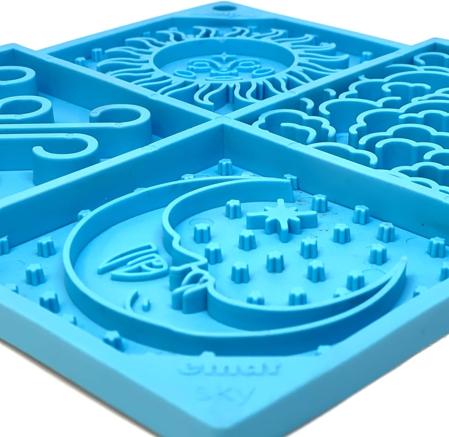 SodaPup Flower Power eMat – Durable Lick Mat Feeder Made in USA from Non-Toxic, Pet-Safe, Food Safe Rubber for Mental Stimulation, Avoiding Overfeeding, Fresh Breath, Digestive Health, & More