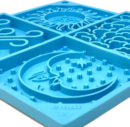 SodaPup Flower Power eMat – Durable Lick Mat Feeder Made in USA from Non-Toxic, Pet-Safe, Food Safe Rubber for Mental Stimulation, Avoiding Overfeeding, Fresh Breath, Digestive Health, & More