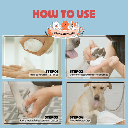 Dog Paw Cleaner | Gentle Pure Soap-Based Rinse-Off Paw Washer for Sensitive Paws | Natural Plant-Based & Residue-Free Formula | Safe for All Dogs, Puppies | Made in Korea | 5.072 oz / 150ml