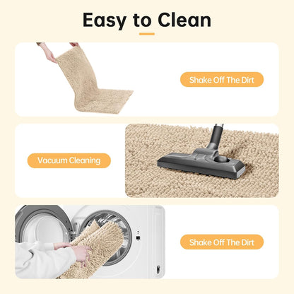 Absorbent Dog Door Mat for Muddy Paws, 60" x 24" Chenille Indoor Mats for Entryway, Trap Dirt Front Door Mat Indoor Entrance Washable Non Slip Soft