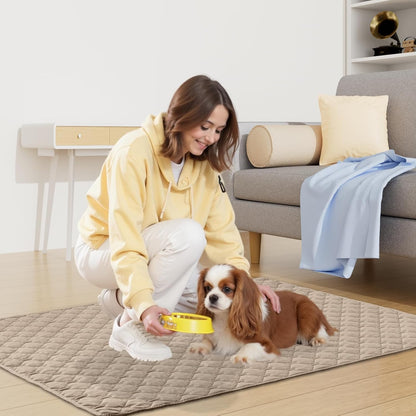 Smiry Waterproof Dog Bed Cover Blanket 30x70, Soft Reversible Pet Blanket, Washable Leakproof Cats Dogs Couch Cover for Sofa, Couch, Furniture, Grey/Dark Grey
