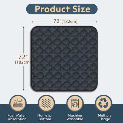 FunFurry Washable Pee Pads for Dogs - 4 Pack Reusable Pee Pads，Waterproof Puppy Pads，Pet Training Pads，Super Absorbent with Dog Paw Shape Non-Slip Backing (Cream, 18" X 24" - 4 Pack)