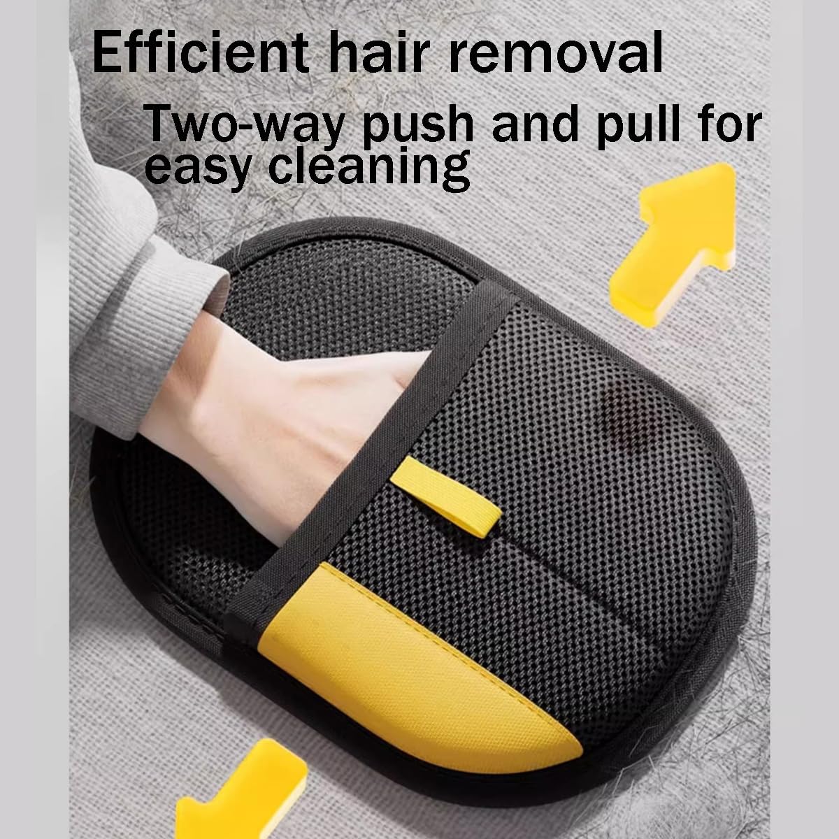 Electrostatic Pet Hair Removal Glove, Static Removal Gloves for Pet Hair, Reusable Double Sided Electrostatic Pet Hair Remover for Couch, Furniture, Carpet, Car Seat (3PCS)
